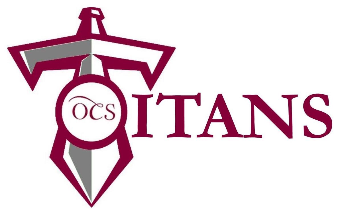 Logo featuring a sword and the word 'Titans' with 'OCS' in a circle.