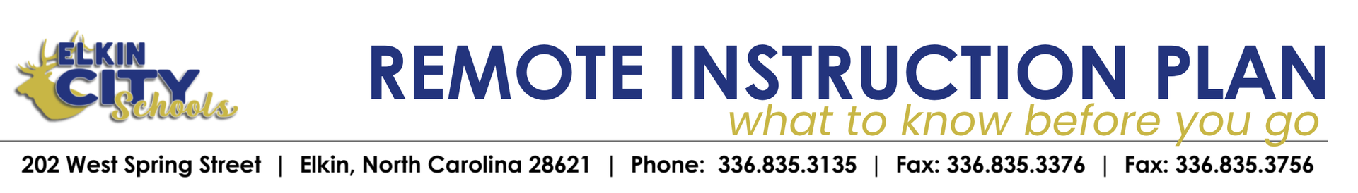 Remote Instruction page header graphic.