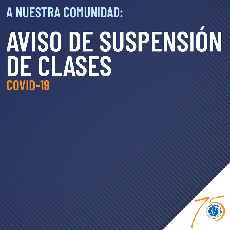 📣 AVISO DE SUSPENSIÓN DE CLASES Featured Photo