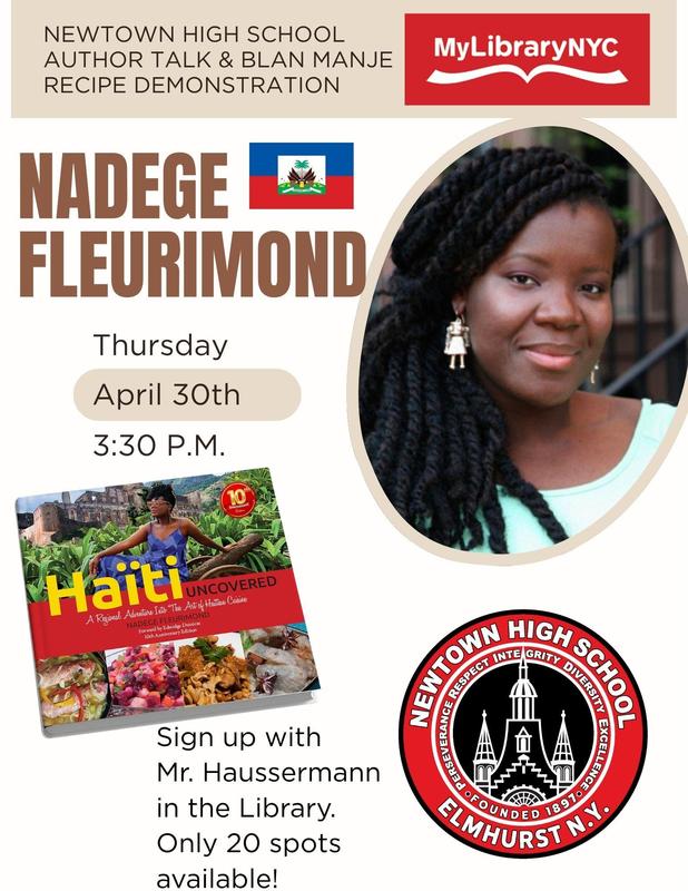 Author Talk with Nadege Fleurimond Flyer
