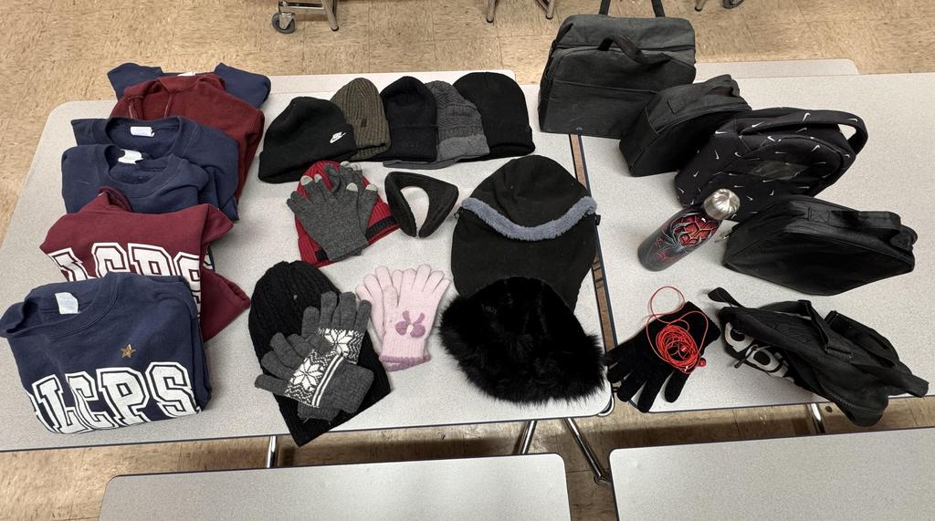 lost and found hats etc