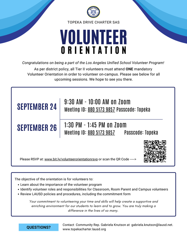 Volunteer Orientation Flyer