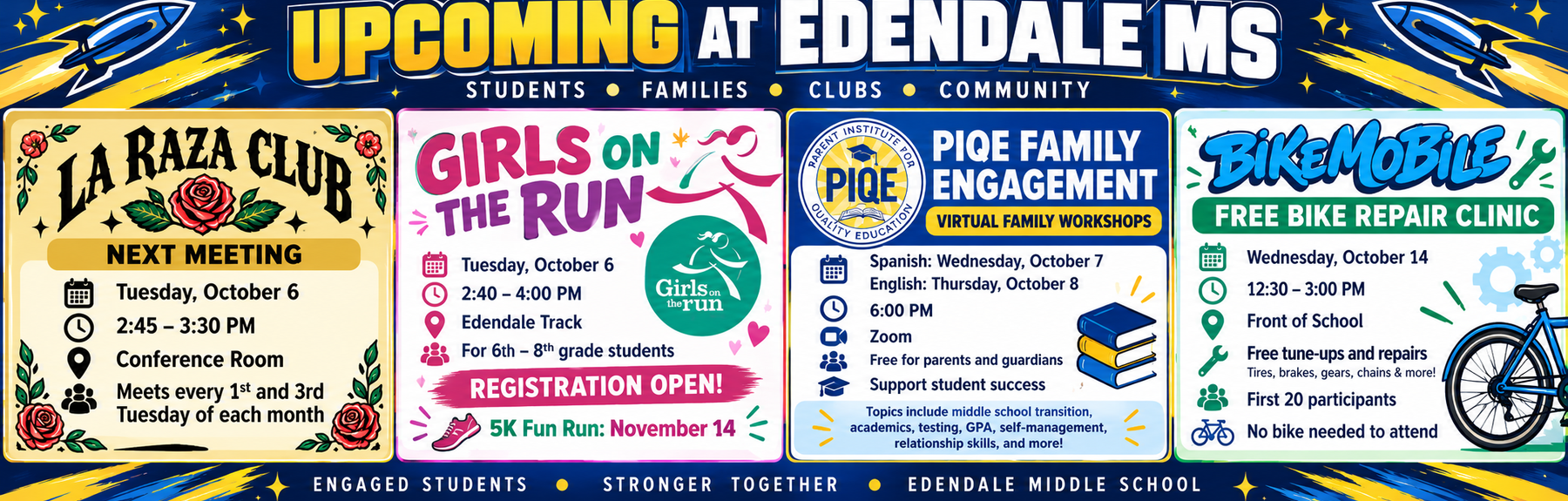 Upcoming events week of October 5, 2026