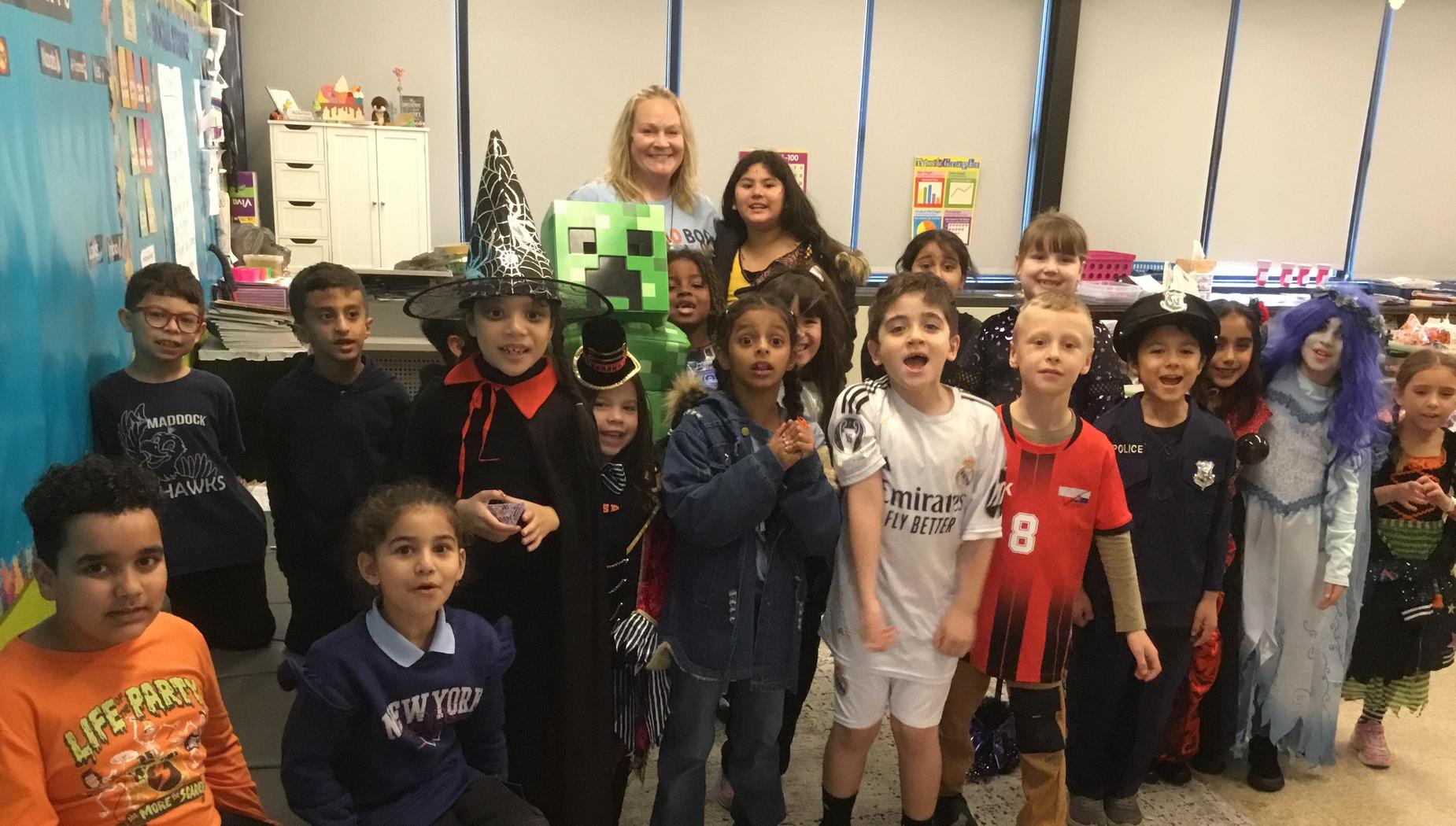 Sharing fun times at school!