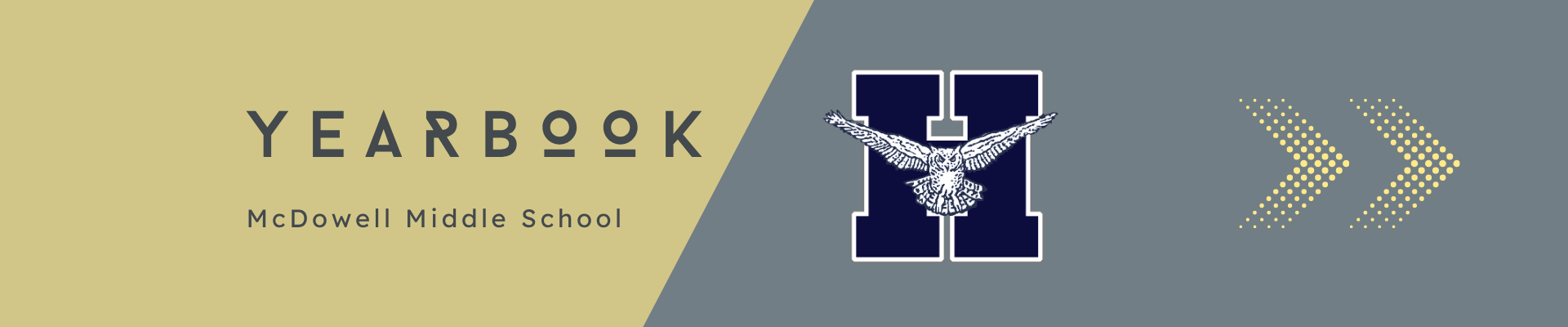 Banner for McDowell yearbook