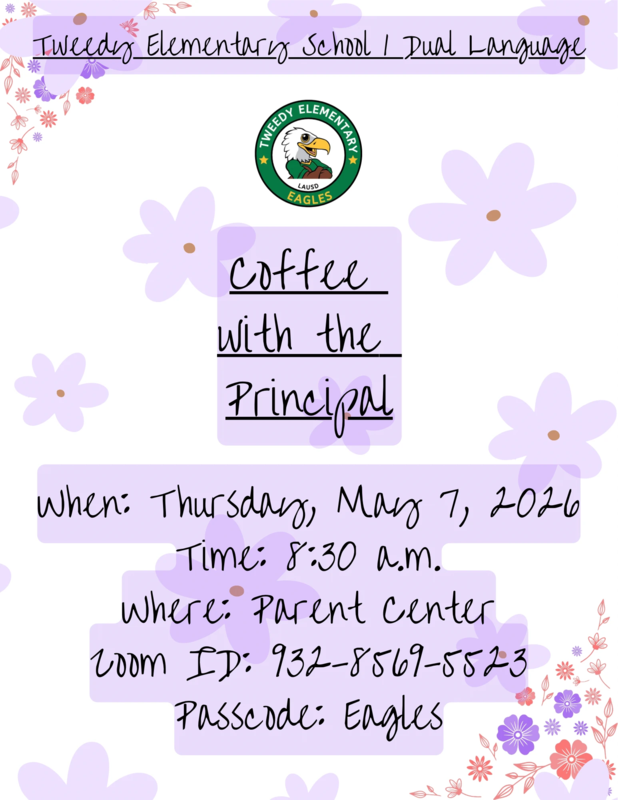 Coffee with the principal flyer