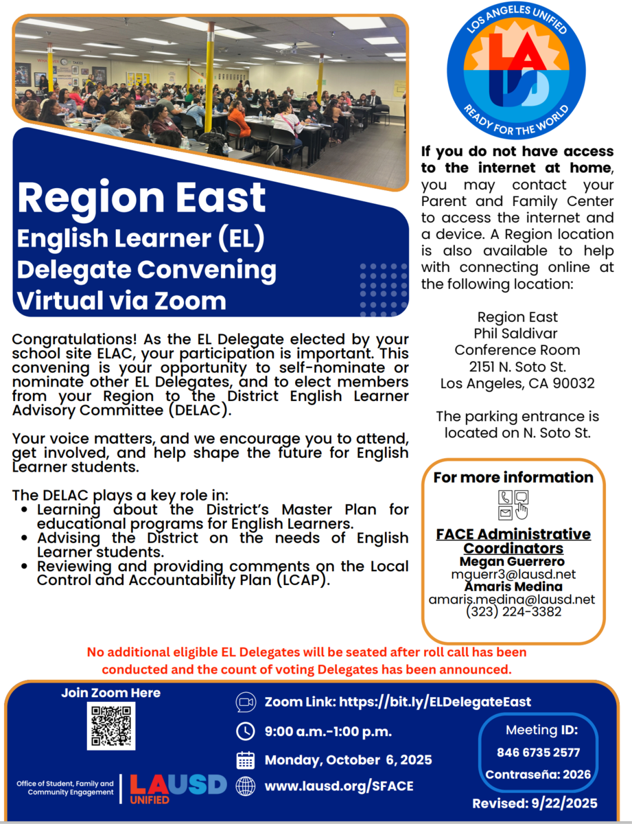 DELAC East Convening