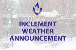 inclement weather announcement