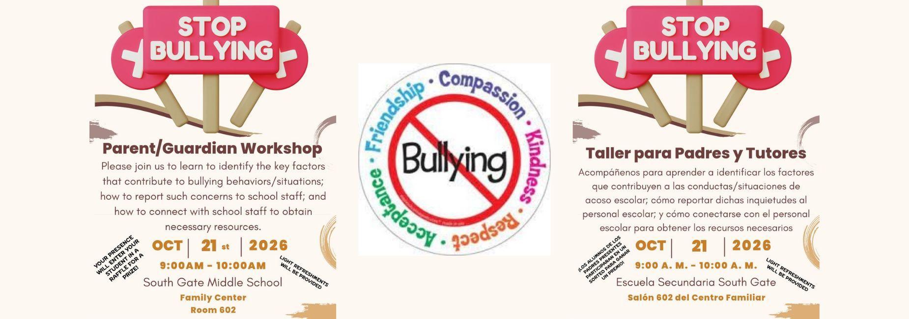 Bullying Prevention Awareness Parent Workshop