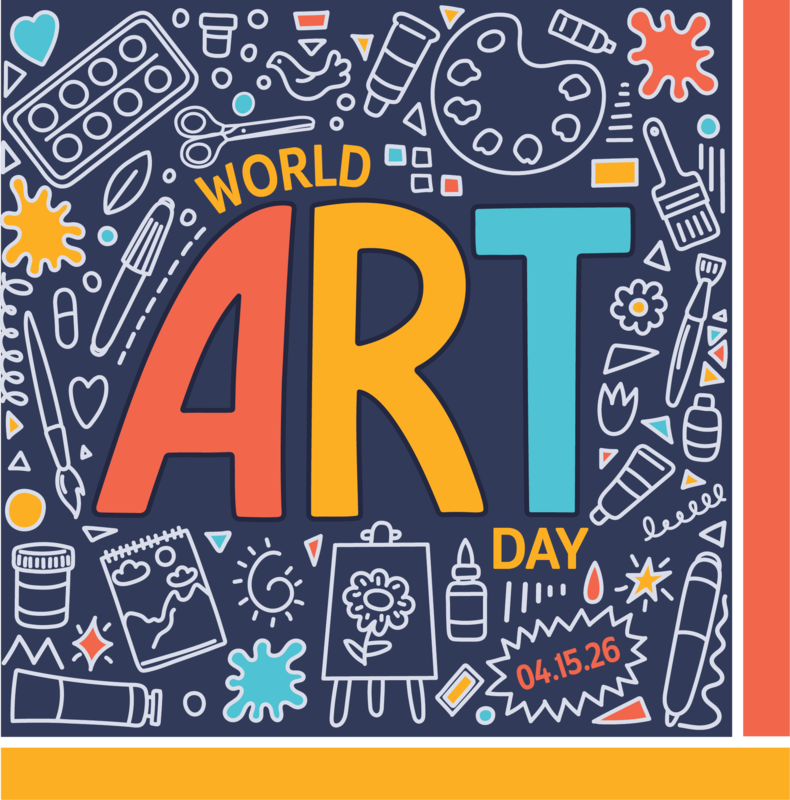 World Art Day graphic