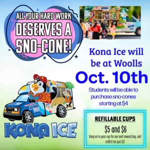 Kona Ice Reward day Oct 10