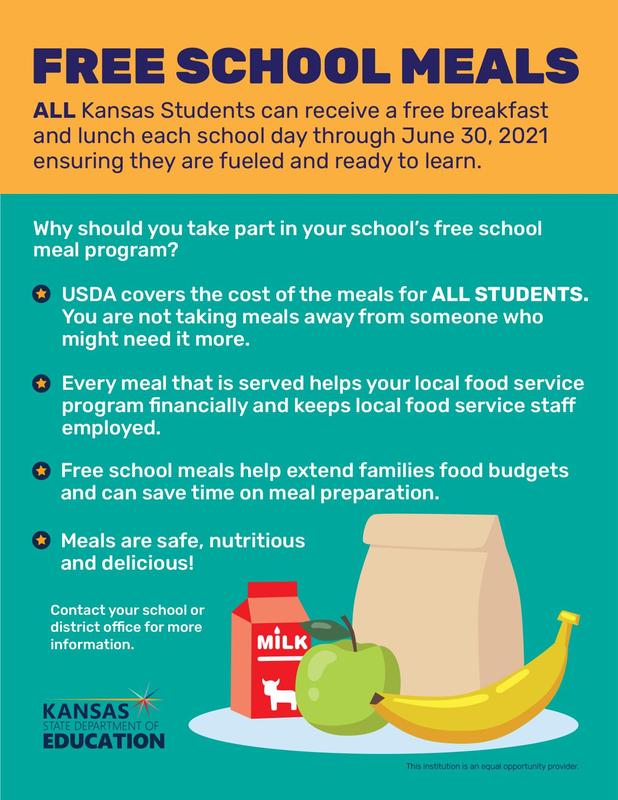 All Kansas Students Can Receive Free Meals! Featured Photo