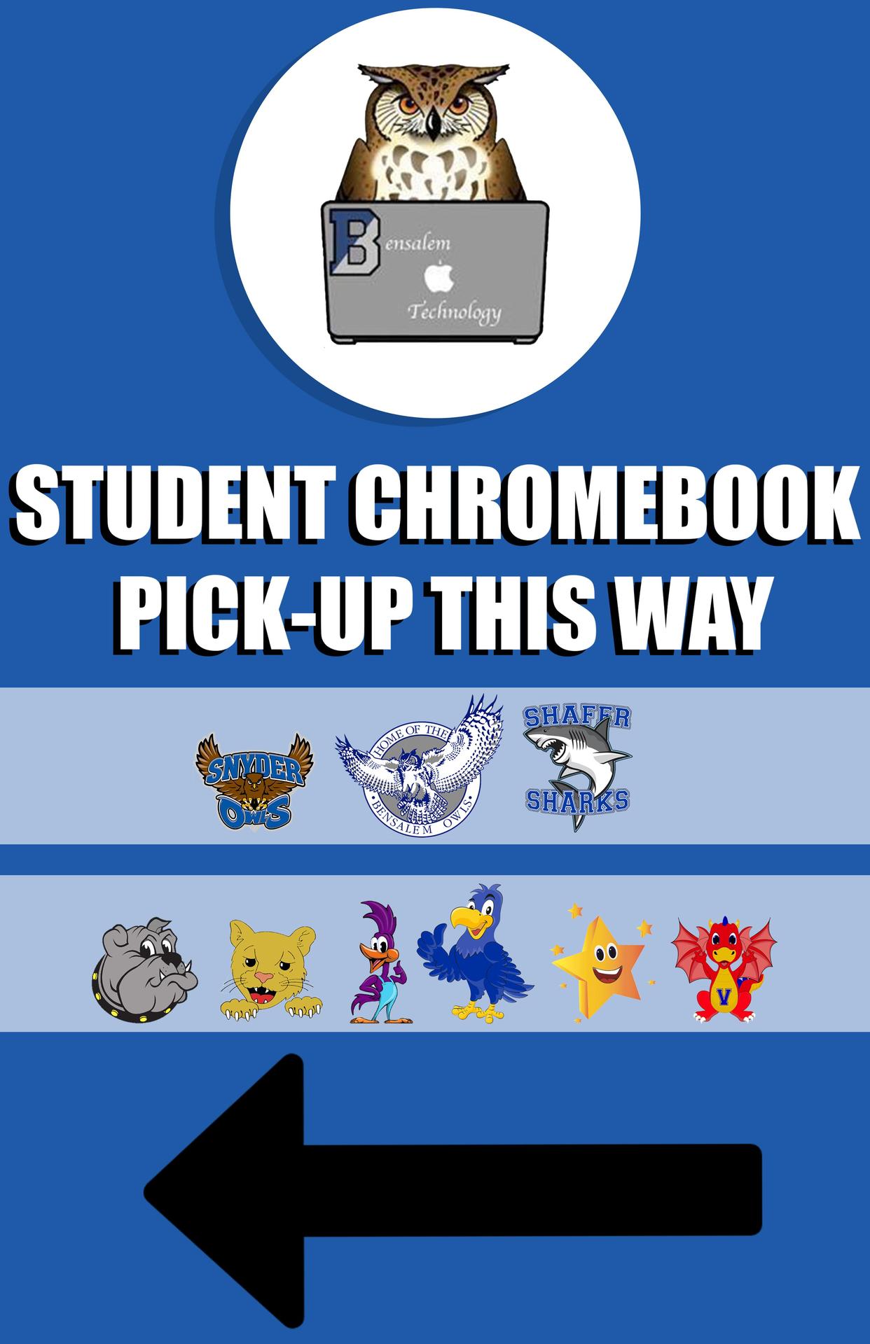 Chromebook Pickup 2020-2021 Sign