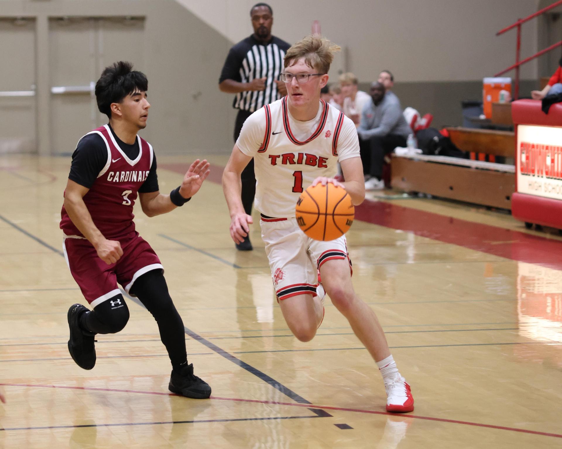 Varsity Boys Basketball playing vs. Orosi 14