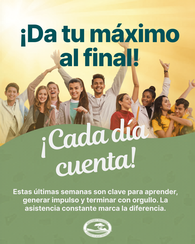 Do your best until the end of school