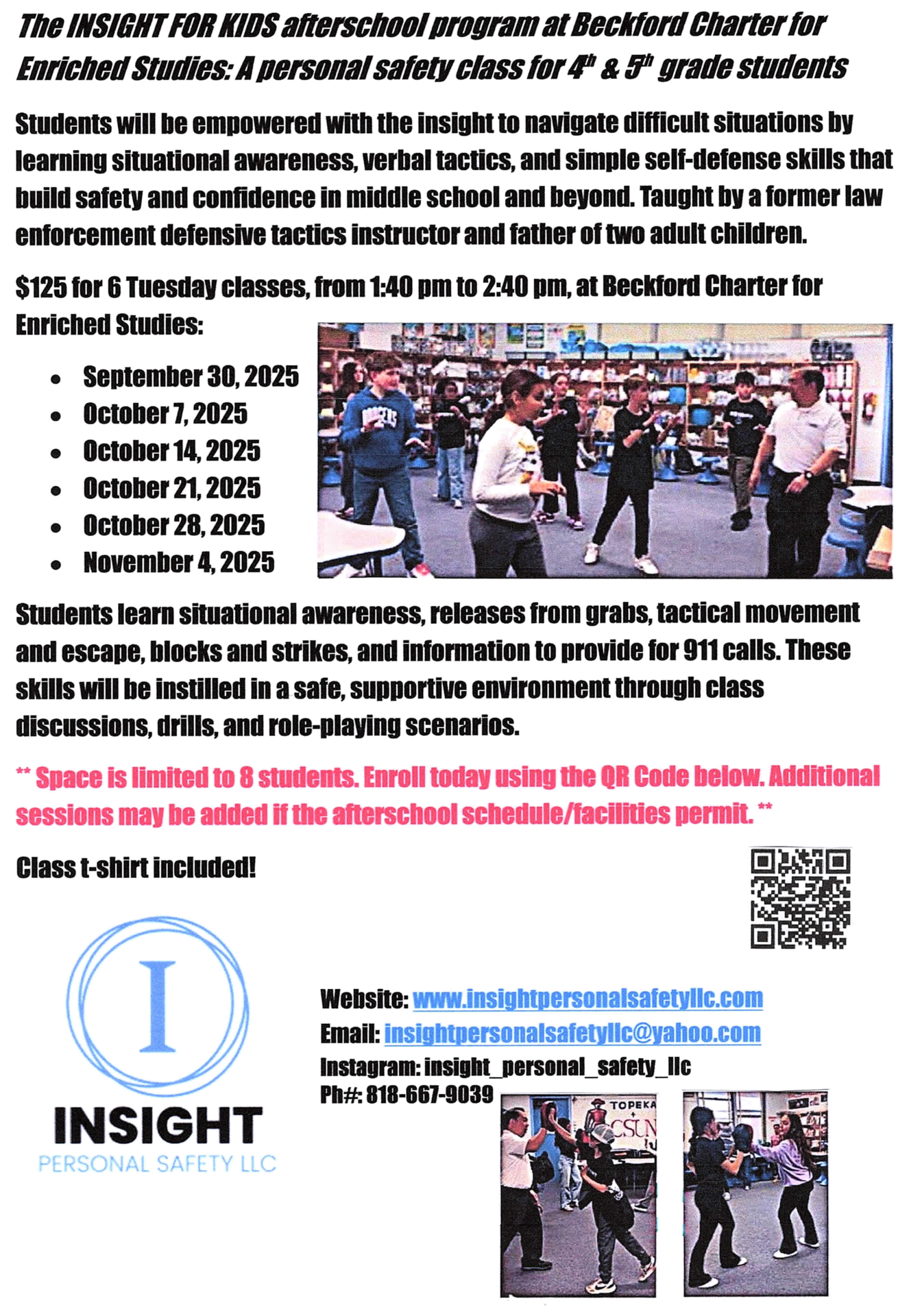 insights self defense class information