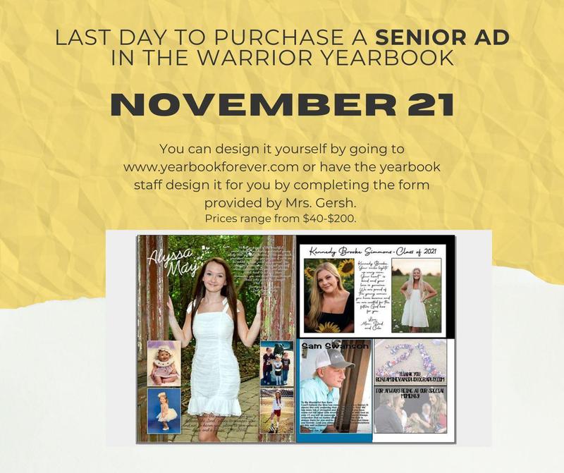 Senior ad graphic flyer