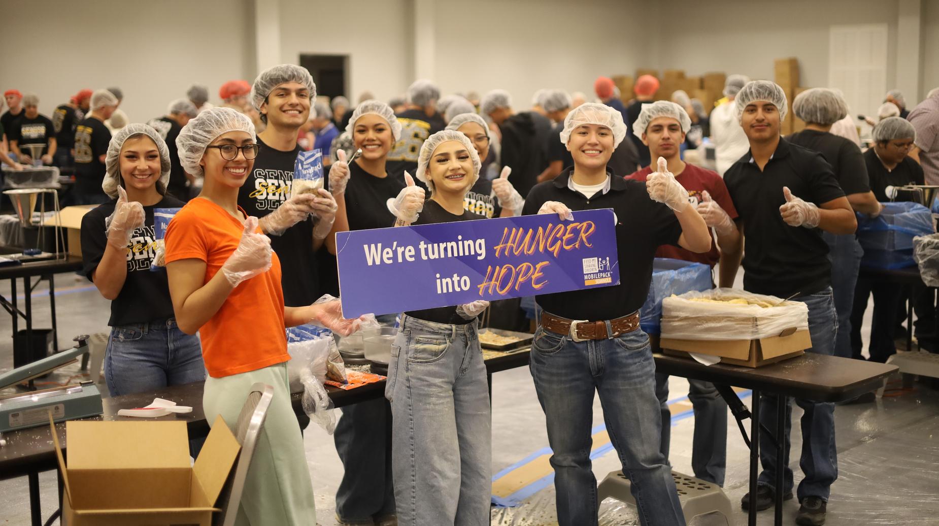 SHS seniors participating at Feed My Staving Children