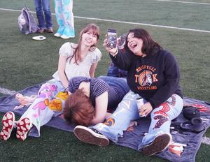 Students enjoy taking pictures during Senior Sunrise.