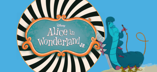 Alice in Wonderland JR with caterpillar