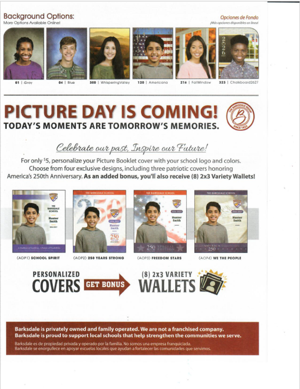 School Picture Day, September 2, 2026