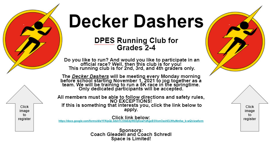 Decker Dashers Running Club Alison Gleadell Decker Prairie Elementary