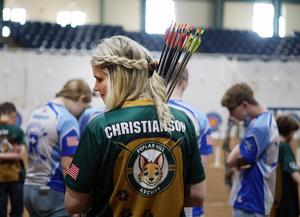 archery tournament action