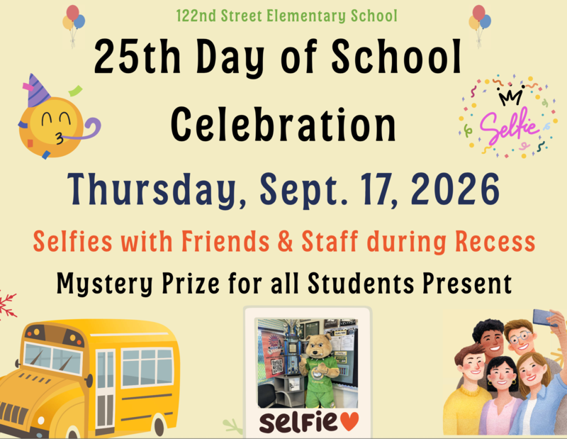 Flyer advertising the 25th day of school celebration