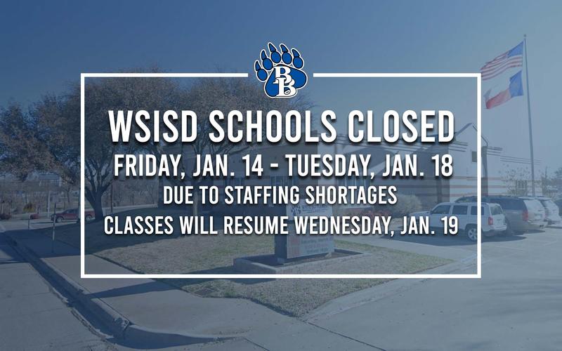 WSISD Schools to be Closed Friday thru Tuesday