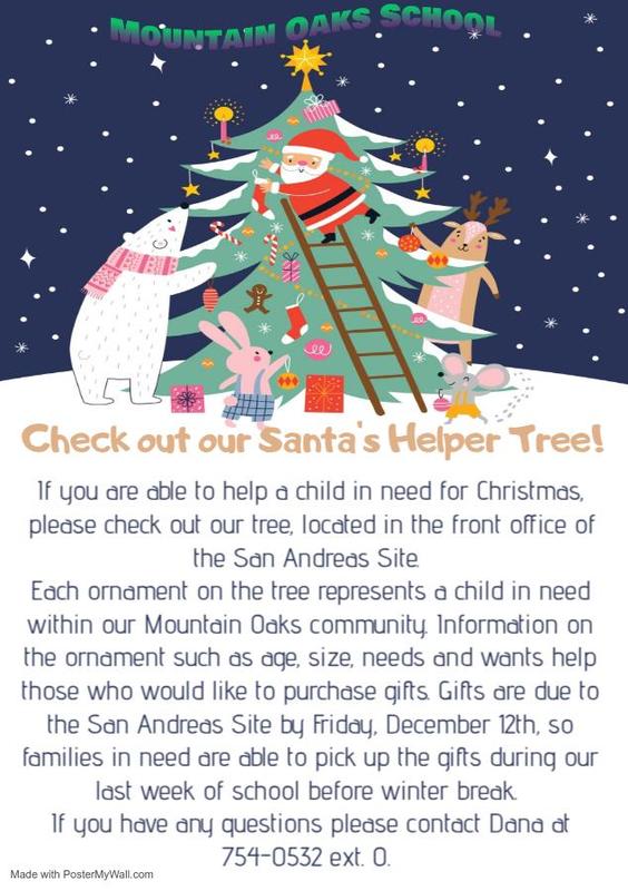 Santa Helper Tree flyer