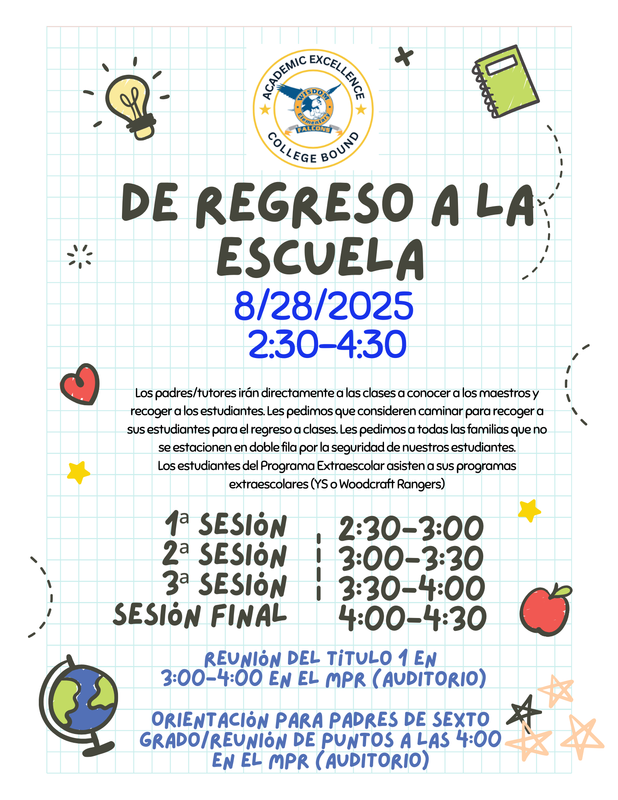 SPANISH BACK TO SCHOOL