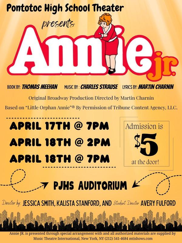 Annie Flyer with showtimes