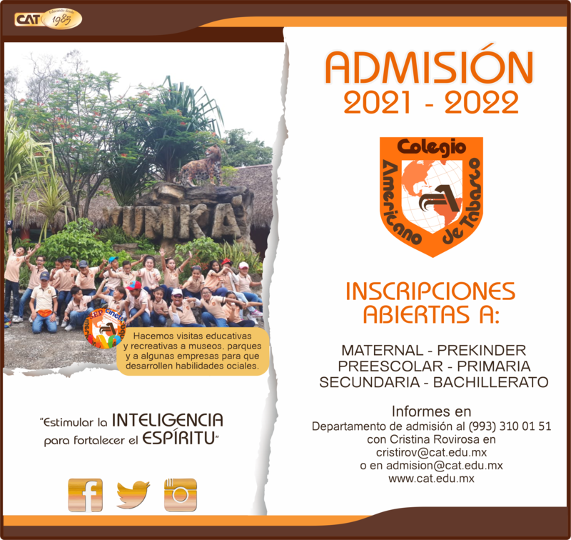 PRIMARIA: ADMISIÓN 2021 - 2022 Featured Photo