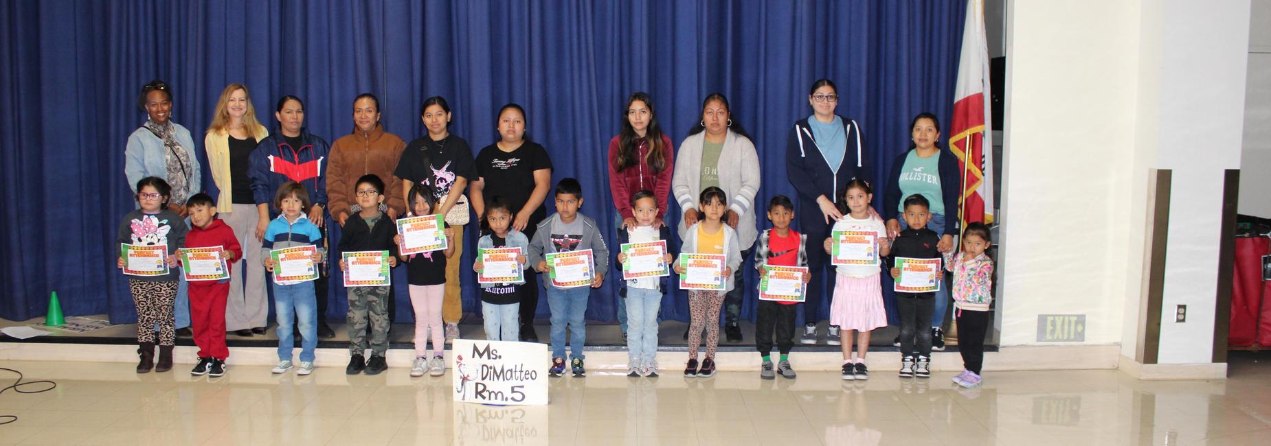 Rm 5 march perfect attendance