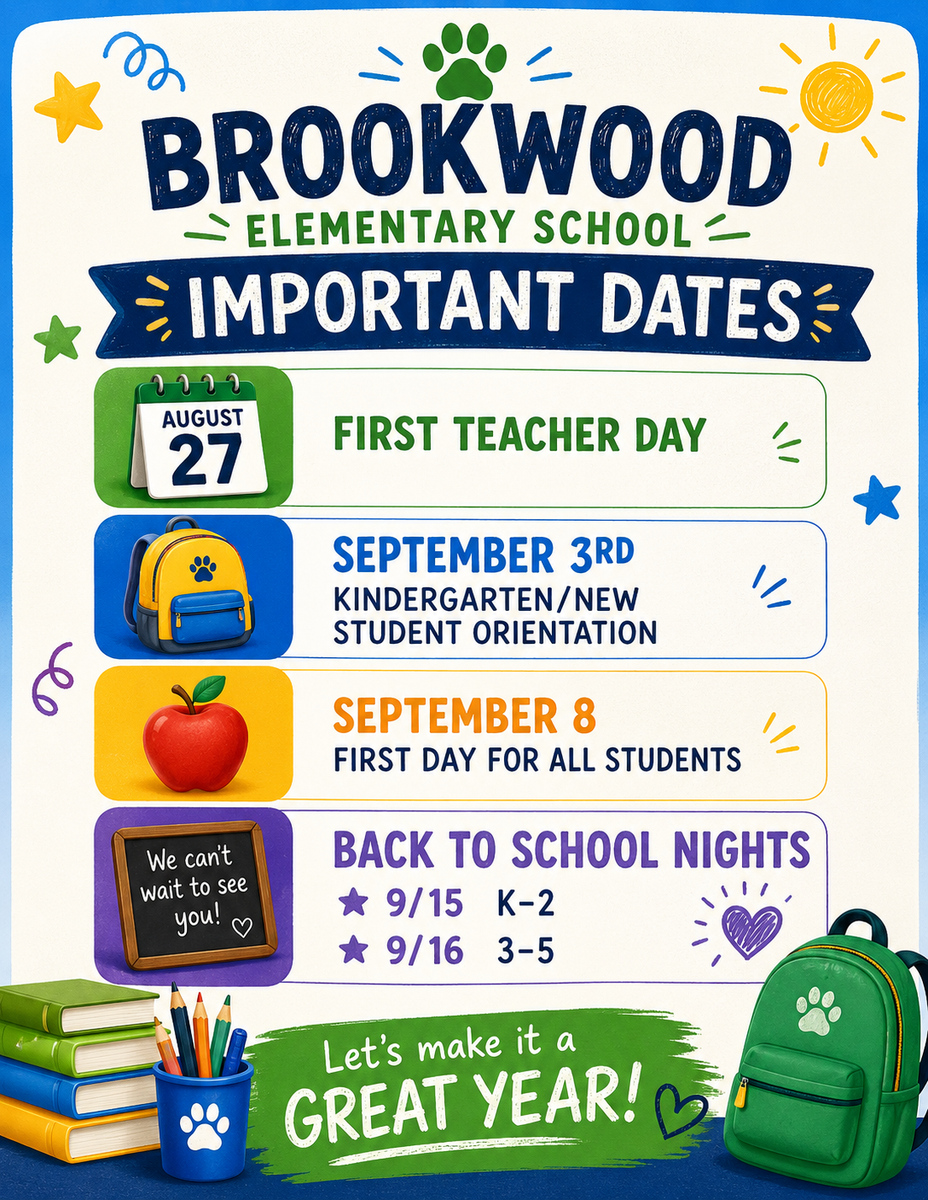 Back to School Important Dates 