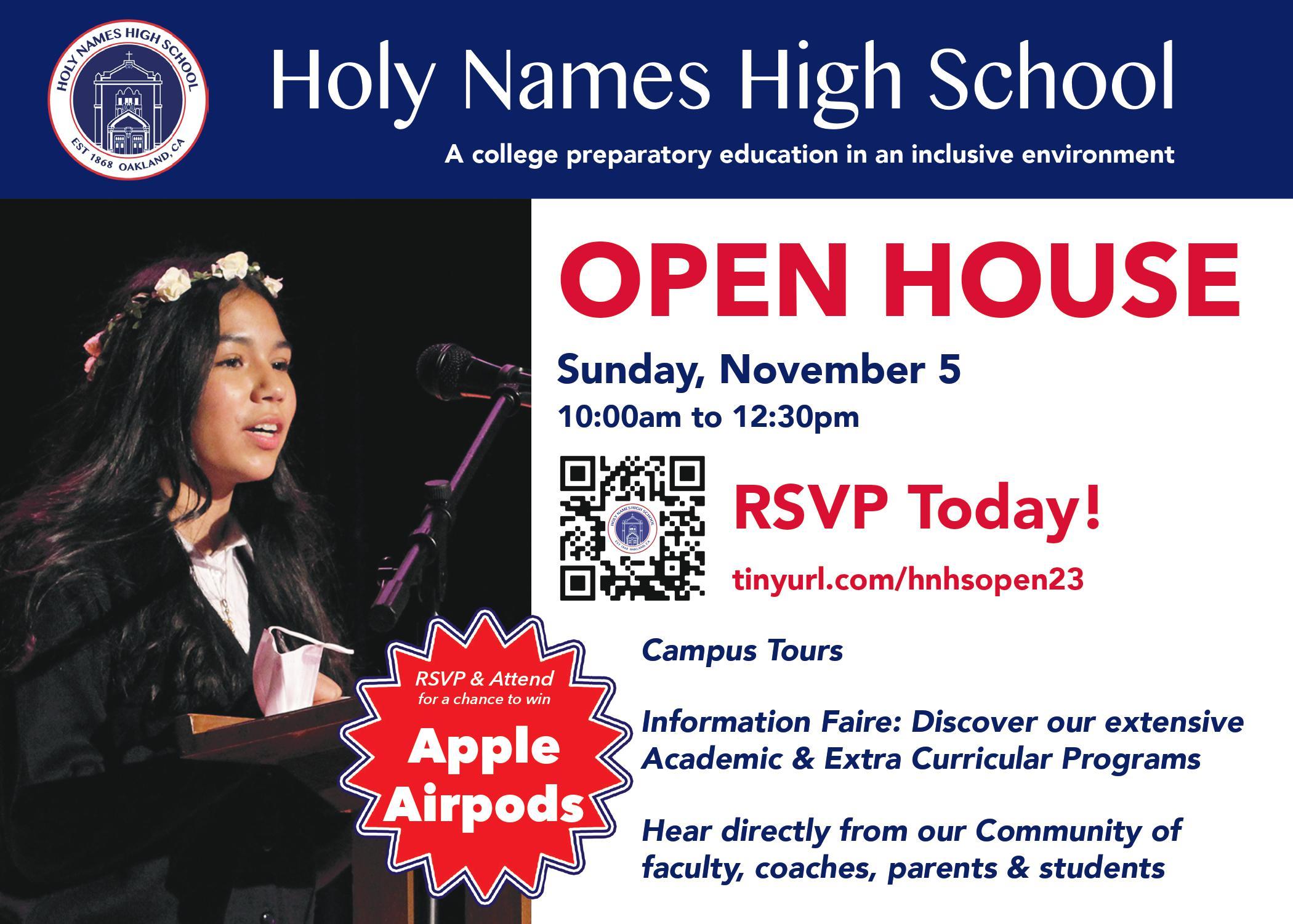 Holy Names Open House