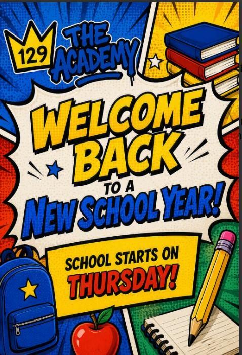 Welcome back to school sign