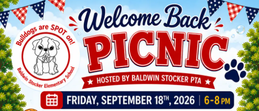 Welcome Back Picnic Friday September 18