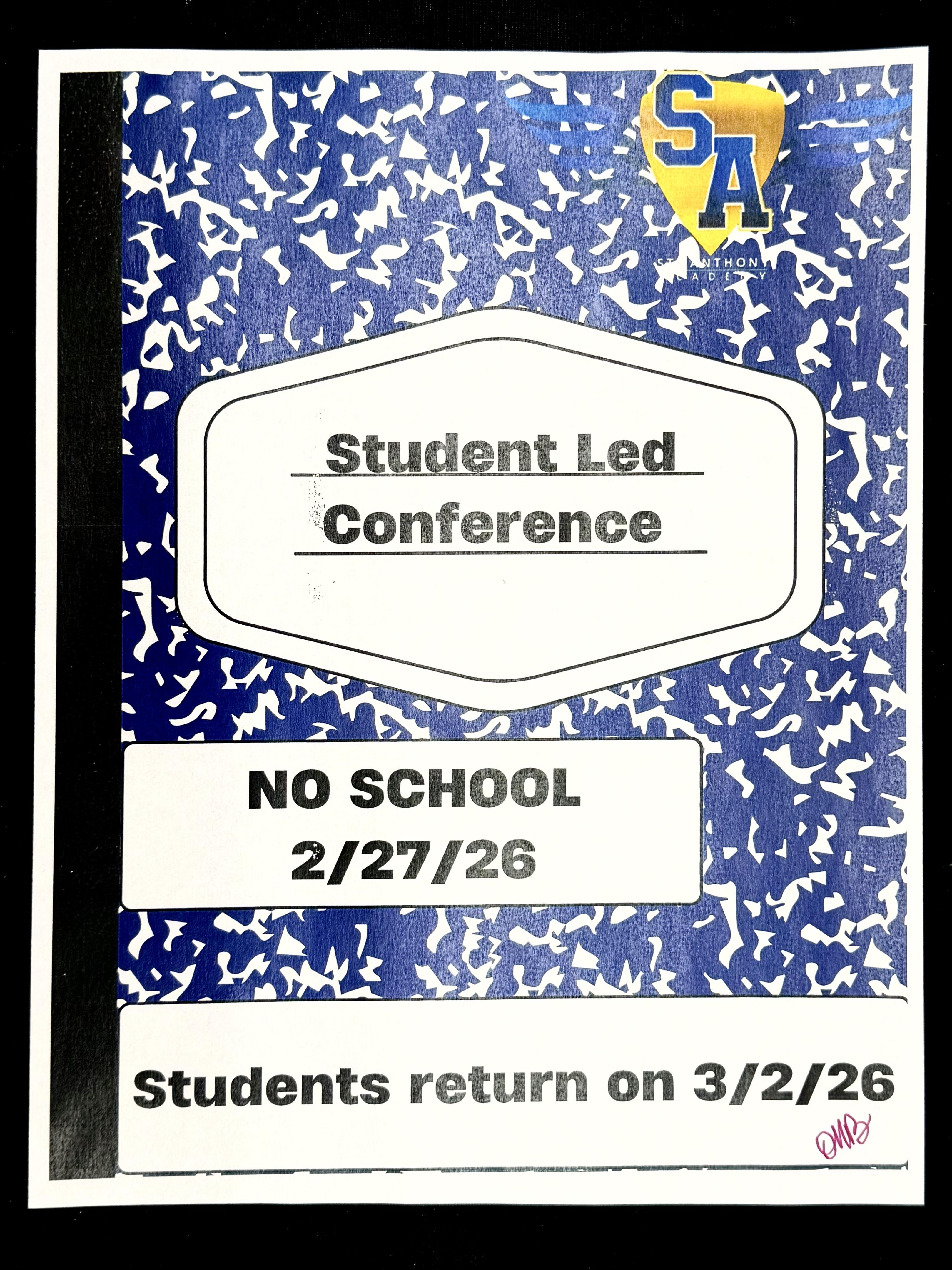 Student Led Conference / No School on Friday, 2-27-26 Featured Photo