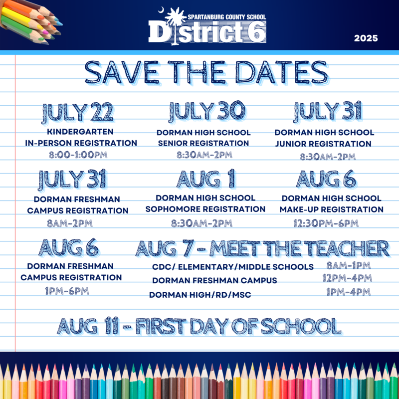 Back-to-school dates in the text