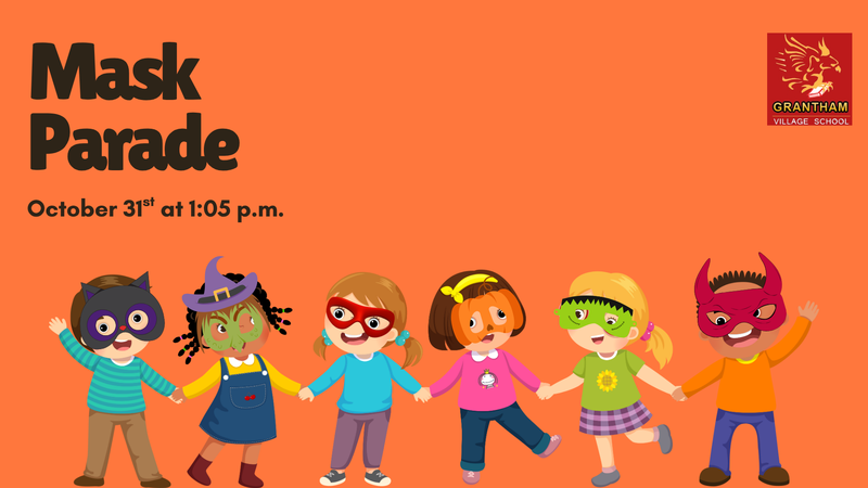 Mask Parade is October 31st