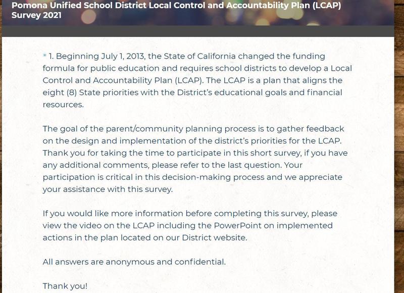 LCAP Survey
