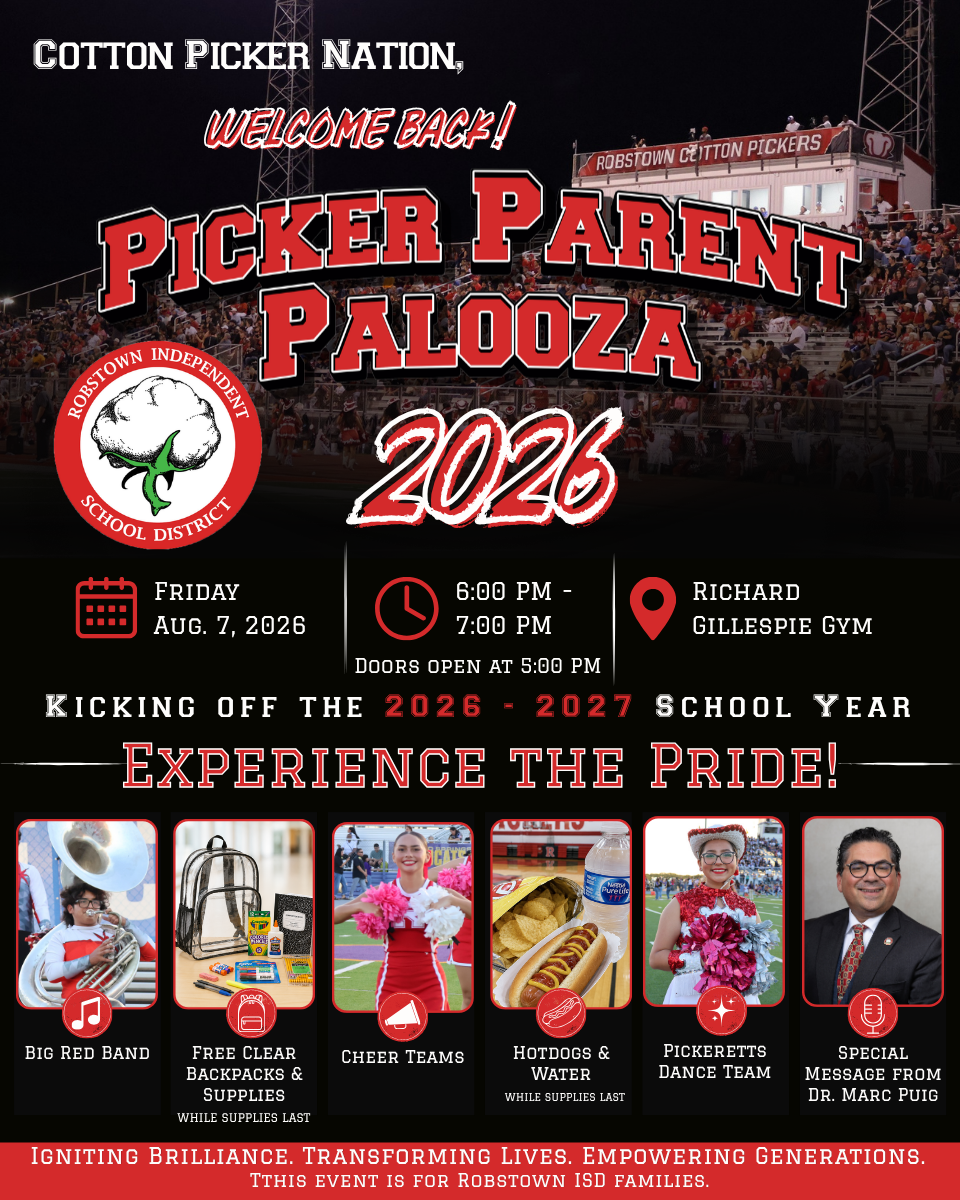 Event poster for Picker Parent Palooza, featuring schedule and activities.