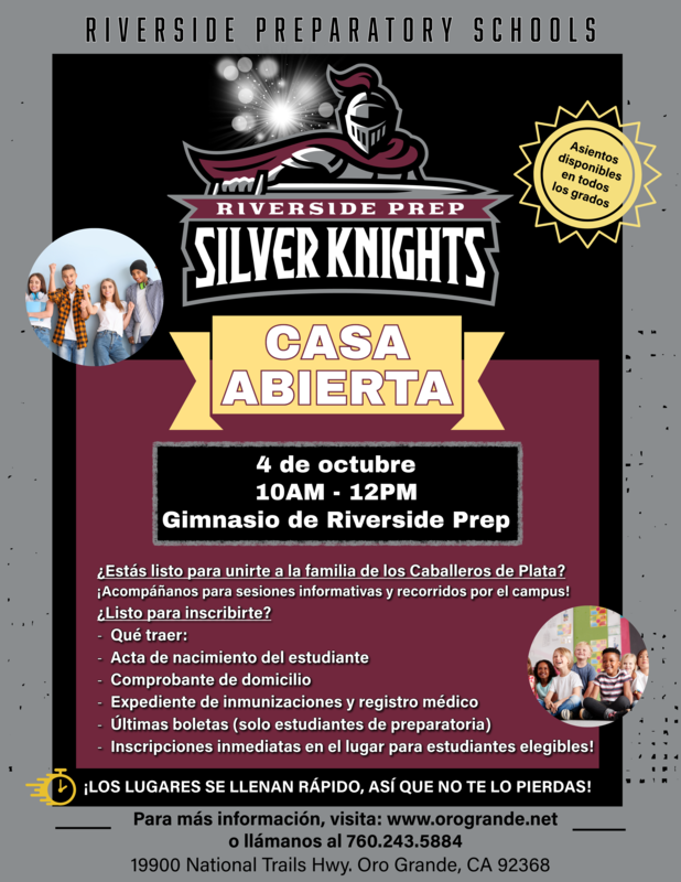 Riverside Prep Open House Flyer - ESP