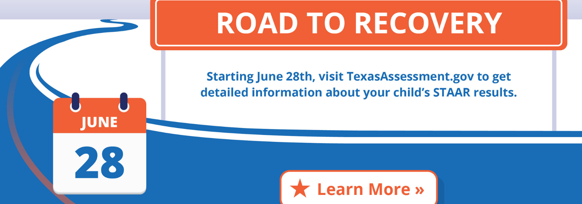 graphic explains visiting the TEA website for STAAR results beginning June 28