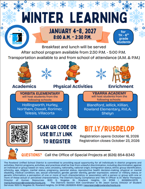Winter Learning 2027 Registration Reminder Featured Photo