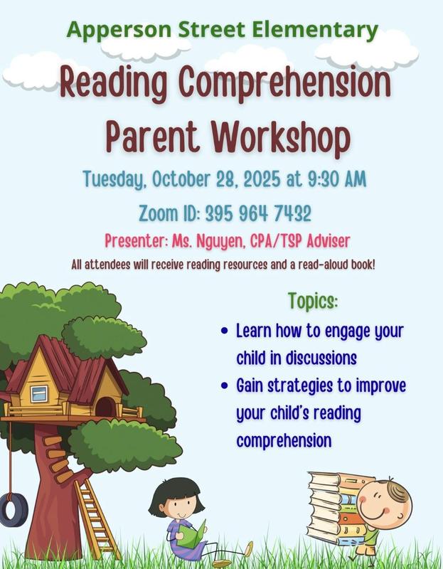 Literacy parent workshop October 28th
