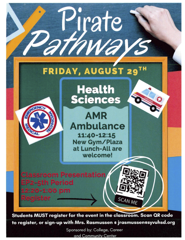 Pirate Pathways Event: Friday 8/29