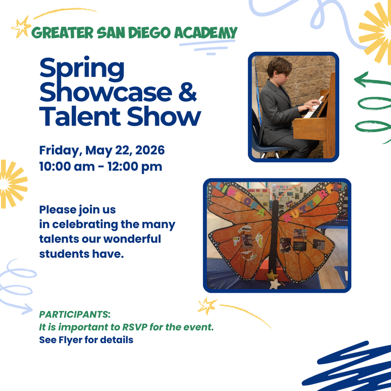 Info graphic with photos & logo