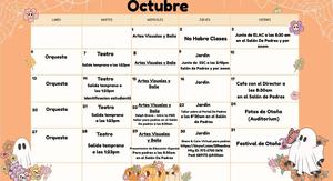 CALENDARIO DE OCTUBRE